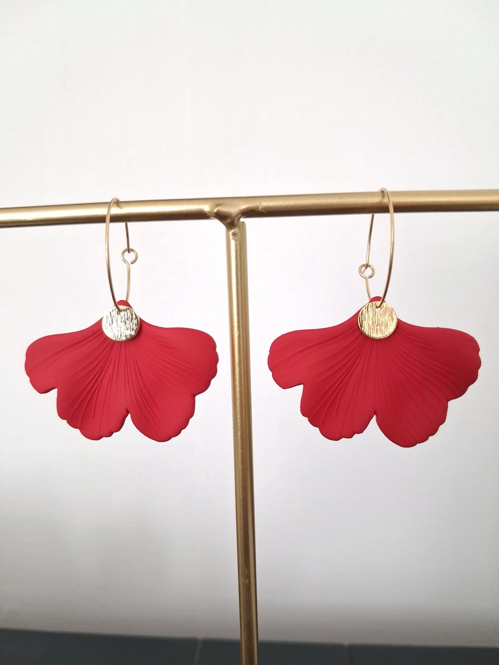 Boucles d'oreilles eouge